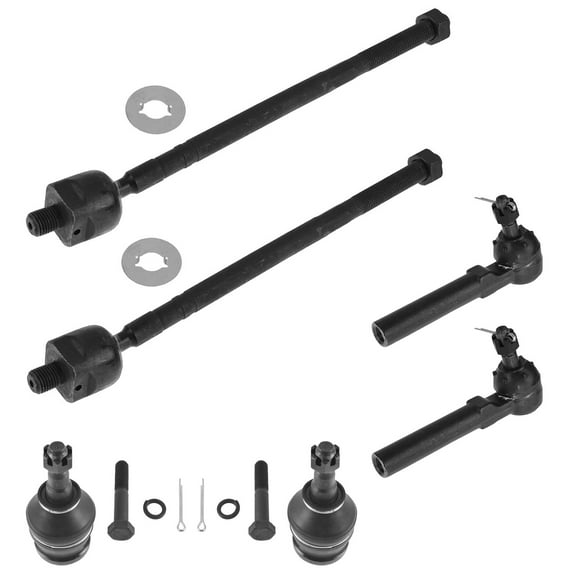 TRQ Front Lower Ball Joints Inner Outer Tie Rod End Suspension Steering Kit New PSA60002