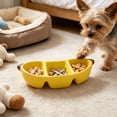 thumbnail image 6 of Ceramic Pet Dog Bowls,Banana Shaped 2 in 1 Pet Feeding Bowls and Water Bowl for Small Dogs,Cute Household Pet Daily Feeding Supply, 6 of 6