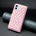 thumbnail image 3 of Dteck Wallet Case for iPhone 11 6.1 Inch, Diamond Pattern PU Leather Wallet Case With Kickstand Card Slots Magnetic Closure Shockproof Case for iPhone 11, Pink, 3 of 6