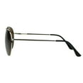 thumbnail image 3 of Mens Classic Tear Drop Metal Rim Pilots Officer Sunglasses Silver Dark Brown, 3 of 4