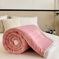 thumbnail image 6 of Djunllk Throw Blanket - pink Microfiber Ultimate Cozy Soft Blanket, Breathable Fluffy Blanket All Season Use, 59.0" x 78.7", 6 of 7