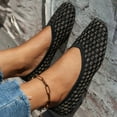 thumbnail image 5 of Mostsola Square Toe Flats for Women Trendy Knitted Mesh Business Casual Shoes Slip on Dress Shoes, 5 of 9