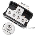thumbnail image 6 of 4 Way Power Distribution Block 2 Gauge in 4 Gauge Out Power Ground Distributor for Audio Splitter Silver Tone, 6 of 6