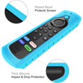 thumbnail image 4 of Remote Case for Fire TV Stick HD/4K/4K Max 1st Gen/Fire TV Stick 3rd Gen/Lite - Anti-Slip Shockproof Silicone Cover for Alexa Voice Remote 2nd & 3rd Generation Blue Glow, 4 of 4