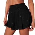 thumbnail image 1 of Pantalones de Cintura Alta de Pierna Ancha para las Mujeres Casual de Moda Patchwork Poliéster Ligero Suave Cómodo, 1 of 8