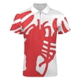 thumbnail image 4 of Red Lobster Men Zipper T-shirt Summer Casual Short Sleeve T-shirt Top, 4 of 7