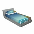 thumbnail image 3 of Ocean Bedding Set with Sheet & Covers, Cartoon Car with Surfboards Blue Night Ocean Waves Travel Summer Island Illustration, Printed Bedroom Decor 2 Shams, 4 Sizes, Multicolor, by Ambesonne, 3 of 3