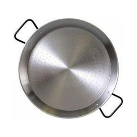 La Paella 18" Pata Negra Restaurant Grade Paella Pan, Large, Silver