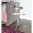 thumbnail image 4 of Linon Table d'Appoint Ronde en Acrylique avec Base Piédestal Transparente, 4 of 5