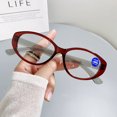 thumbnail image 3 of Gafas de lectura de alta definición con diseño de mariposa ligera y antiazul para personas mayores, 3 of 5