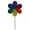 12-inch Rainbow Glitter, variant on In the Breeze 2736 — 10-inch Neon Fusion Garden Spinner — 6-Petal Flower Wind Spinner 10" W x 21" H