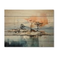 thumbnail image 3 of Designart "Coastalminimalism Coastal gracefulness" Modern Print on Natural Pine Wood, 3 of 5