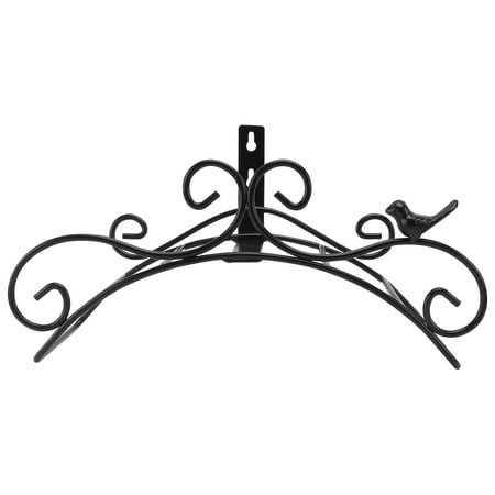 

1Pc Ironwork Hose Rack Garden Storage Holder Retro Pile Display Bracket (Black)