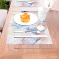 thumbnail image 5 of YFYANG Washable Heat-Resistant Placemats, 70% PVC/30% Polyester, Ink Watercolor Art Kitchen Table Mat, 12" x 18" 1 Piece, 5 of 6