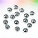 thumbnail image 3 of EeaseMX 50 cuentas de vidrio de 4 mm con agujeros grandes para hacer joyas, hebras de cuentas de vidrio redondas para pulseras y collares hechos a mano (plata), 3 of 7