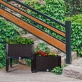 thumbnail image 6 of Modern Home Raised Planter Kit - Stackable Modular Flower/Garden Bed Kit (Brown), 6 of 7