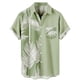 thumbnail image 1 of Camisas s Para Hombre De Vestir Camisa floral para hombres Tropical Casual Manga corta Botón abajo Impreso Camisas de playa (Green, 3XL), 1 of 3