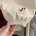 thumbnail image 7 of 3-4T Toddler Boys Jogger Pants Cotton Fall Winter Sweatpants Cartoon Cute Casual Elastic Lounging Trousers With Pocket 12M to 12T Little Boys Pants,White, 7 of 7