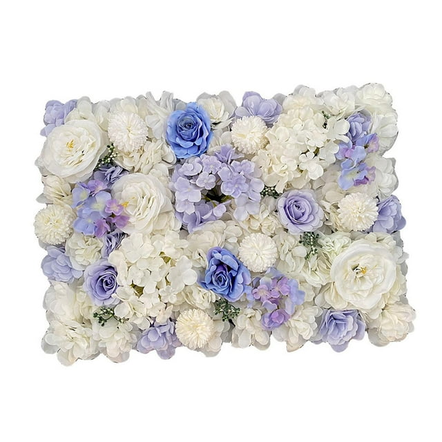 Panel de flores artificiales, telón de fondo de rosas, fondo romántico DIY, Panel Floral para escenario de casa de boda, decoración de pared al aire l Estilo C