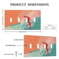 thumbnail image 3 of surfing Switch Cover Decorative Wall Plate / 4-Gang 4-Toggle / Standard Size 4.5x8 in, 3 of 5