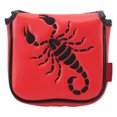thumbnail image 2 of Waterproof Embroidered Putter Head Cover, PU Portable Club Storage Bag with Soft Plush Lining for Golf Enthusiasts, 2 of 7