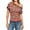 a-14RD15, variant on Womens Off The Shoulder Short Sleeve Knit Top With Striped Pattern Relaxed Fit Soft Lightweight For Casual Daily Wear Outings Stylish Top