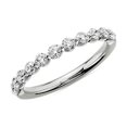 thumbnail image 1 of 0.25 Carat Excellent Round Cut Real Diamond New Design Eternity Band for Wedding and Engagement Solid 950 Platinum Size 11, 1 of 7