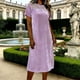thumbnail image 2 of Vestido de Color Sólido Cuello Redondo de las Mujeres Terciopelo Cremallera Montado Suéter Mini Casual, Vestido Casual de las Mujeres, 2 of 7