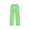 P229 Light Green, variant on Tfken Girls Comfortable Pants Elastic Waist Stretchy Trousers For Toddler Wide-Leg Loose Fitting Pants With Pockets Fashion Daily Casual Wear Clothes Size 5-6 Years Black