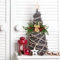 thumbnail image 2 of Décoration Artificielle de Noël de Swag d'Aiguilles de Pin d'Hiver avec l'Arc et les Baies Rouges Swag de Noël pour le Décor de Linteau de Porte de Mur, 2 of 7