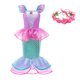 thumbnail image 1 of Ropa de niña de Disney princesa Sirenita Ariel vestido de verano niños disfraz de Cosplay niños carnaval cumpleaños fiesta Dress4-5T 120CM Gao Jinjia LED, 1 of 2