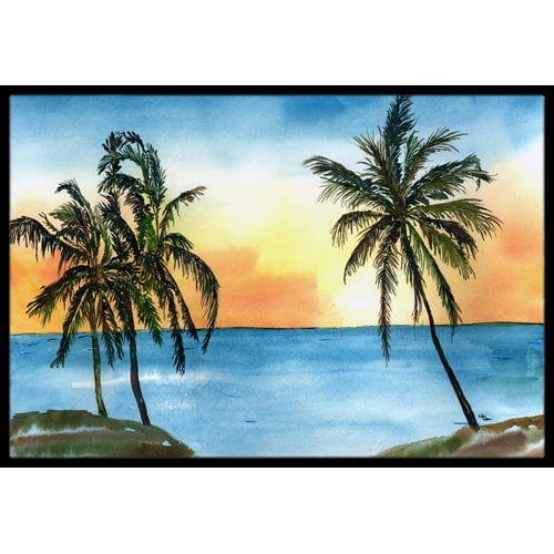 Caroline's Treasures Palm Tree Doormat by Caroline's Treasures