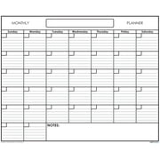 18" x 24" Erasable Undated One Month Laminated Wall Calendar Monthly Planner Blank Reusable Perfect for Organizing Home Office Academic Schedules w/ FREE ERASE MARKER