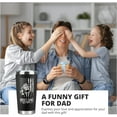 thumbnail image 3 of Gifts for Dad from Daughter, Son - Dad Gifts - Birthday Gifts for Dad, Dad Birthday Gift - Christmas Gifts For Dad, Dad Christmas Gifts - Father Gifts, Presents for Dad - 20 Oz Black Engraved Tumbler, 3 of 6