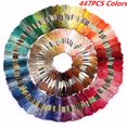 thumbnail image 1 of 447 Colors Cross Stitch Thread Pattern Kit Chart Embroidery Floss Sewing Kit Skeins, 1 of 10