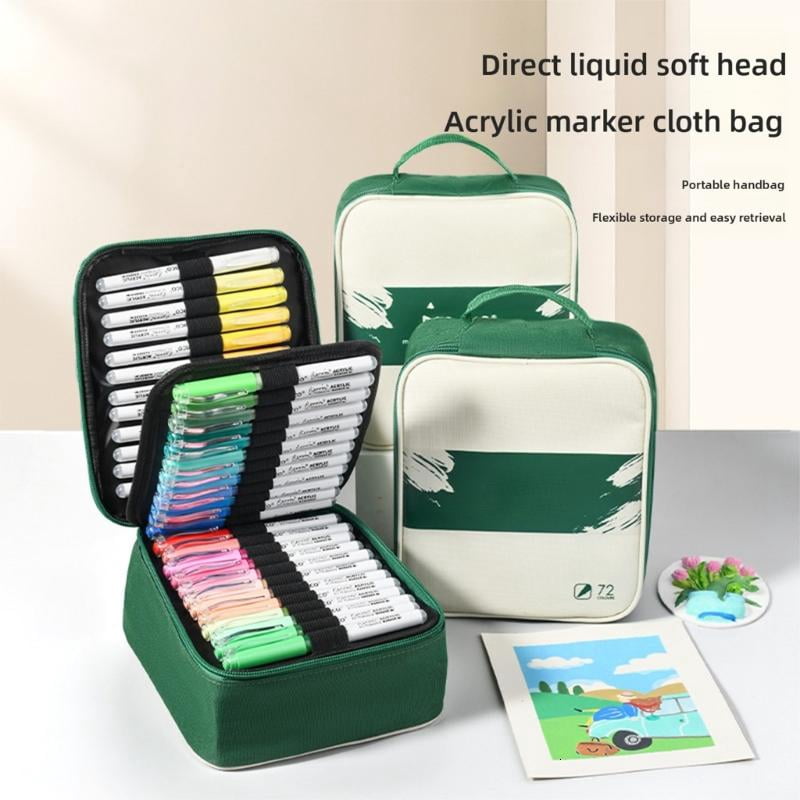 CEORPER Artist Acrylic Markers With Quick Dry Formulas Ergonomic Barrels For Drawing