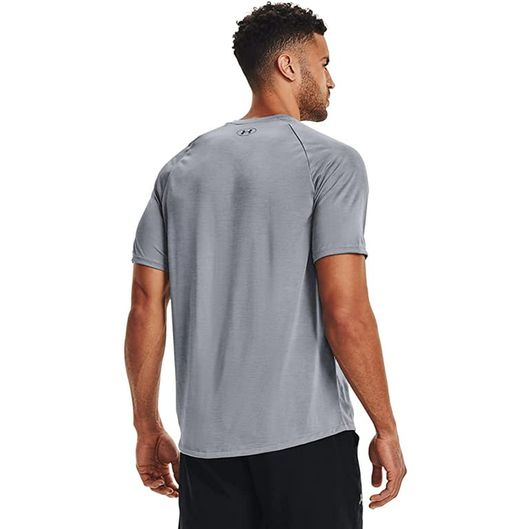 Under Armour Mens Tech 2.0 V-Neck Short-Sleeve T-Shirt , Steel 035/Graphite  , Large Tall
