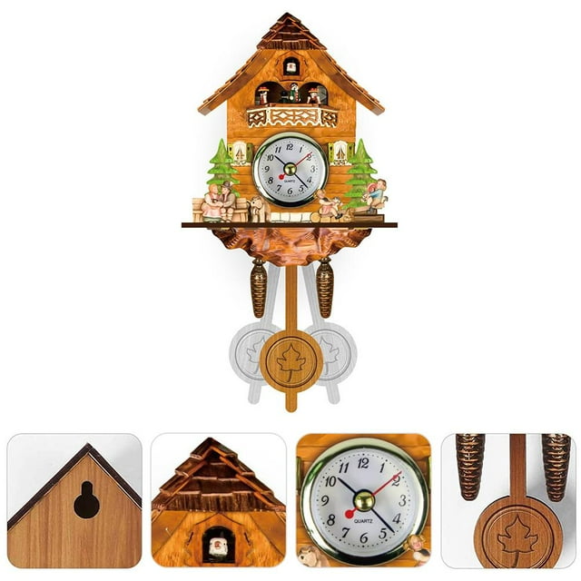 Wall Clock Cuckoo Clock Cuckoo Clock Antique Wooden Cuckoo Birdhouse