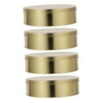 thumbnail image 5 of 4 Pcs Round Cookie Tins Xmas Nougat Peach Crisp Egg Roll Dry Fruit Plate, 5 of 7