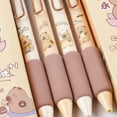 thumbnail image 2 of Cute Capybara Gel Pen 4PCS/Set Cartoon Gel Ink Pen 0.5MM Black Quick Dry Writing Pen Soft Touching Neutral Pen for Office, 2 of 7