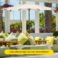 thumbnail image 4 of Sombrilla de patio iPower de 9 pies con inclinación y manivela, color beige, 4 of 7