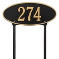 thumbnail image 1 of Madison Oval - Standard Lawn - One Line- Black/Gold, 1 of 1