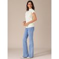 thumbnail image 3 of DARING DIVA Women's Mock Neck Casual Cap Sleeve Knit Tank Tops S White, 3 of 6