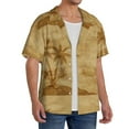 thumbnail image 4 of Disketp Men's Hawaiian Retro Palm Tree Print Shirts Button Down Holiday Beach Shirts-XX-Large, 4 of 7