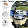 thumbnail image 6 of HUIACONG Golf Ball Texture 2-Seater Golf Cart Seat Towel Blanket, Keeps Seats Clean and Comfortable Machine Washable Universal Fit Golf Cart Seat Covers 2 Piece for EZGO, 6 of 7