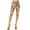 Camo Heather Olive, variant on Women's Casual Camo Printed High Waist Slim Stretch Biker Shorts