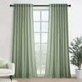 thumbnail image 7 of Topfinel SageGreen Linen Curtains 90 Inch Long for Living Room,Back Tab Light Filtering Drape with Hooks,Semi Sheer Lightweight Curtains for Bedroom,Set of 2, 7 of 7