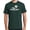 Forest Green, variant on Mens WHITE LOGO Surfer Cotton T-shirt, Small Aquatic Blue