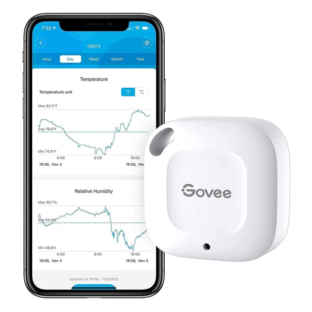 Termómetro higrómetro Govee Bluetooth inalámbrico con alerta