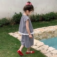 thumbnail image 7 of MIXUE Toddler Girls Outfit Sets Summer Plaid Print Crew Neck Sleeveless Vest Tops And Shorts Casual Party Cute Sportwear,Black,2-3 Years, 7 of 7